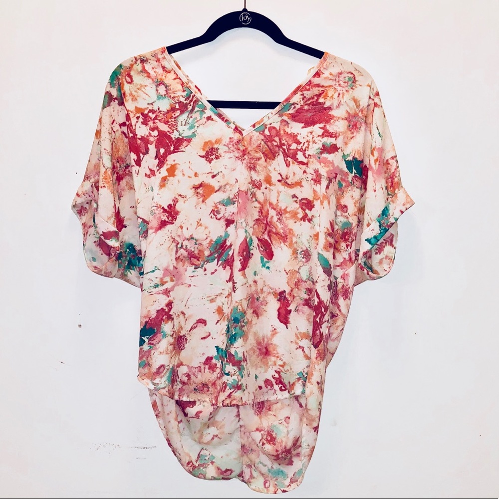 Floral High Low Top